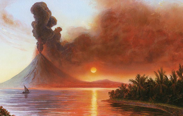 La erupción del Tambora